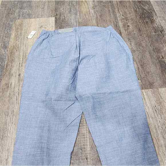 Talbots the‎ perfect crop 3 button Chambray blue plus size 16WP NEW!! - Picture 7 of 11